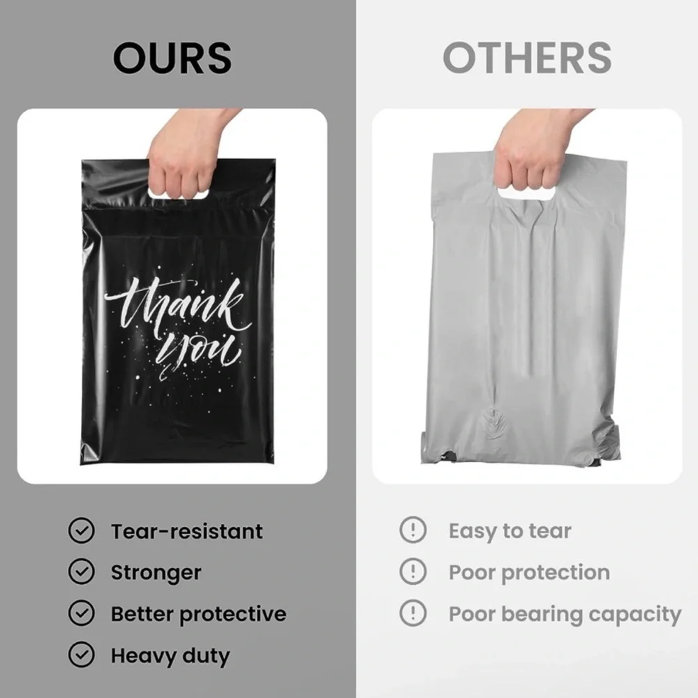 NEW Set of 15 Sleek “Thank You” Poly Mailers